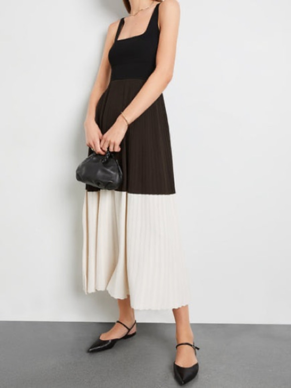 Maria McManus Colorblock Squareneck Dress